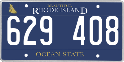RI license plate 629408