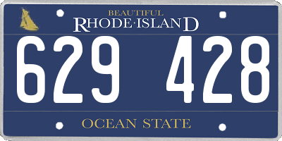 RI license plate 629428
