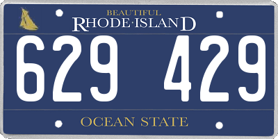RI license plate 629429
