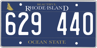 RI license plate 629440