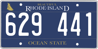RI license plate 629441