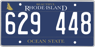 RI license plate 629448