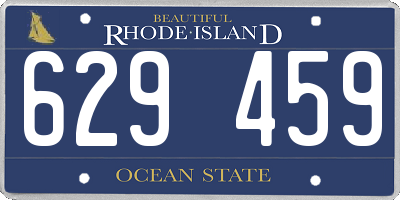RI license plate 629459