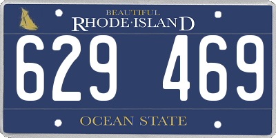 RI license plate 629469