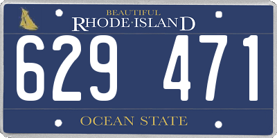 RI license plate 629471