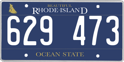 RI license plate 629473