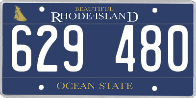 RI license plate 629480