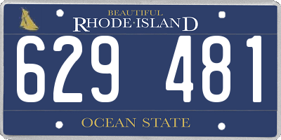 RI license plate 629481