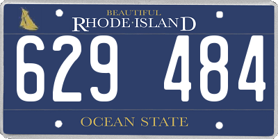 RI license plate 629484
