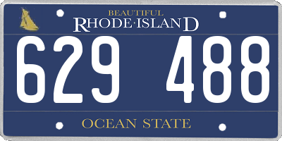 RI license plate 629488