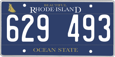 RI license plate 629493