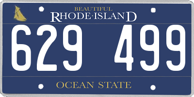 RI license plate 629499