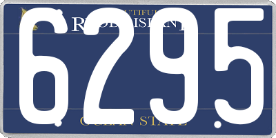 RI license plate 6295