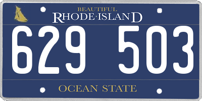 RI license plate 629503