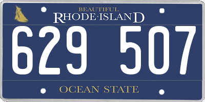 RI license plate 629507