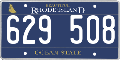RI license plate 629508