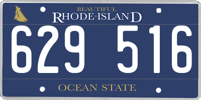RI license plate 629516