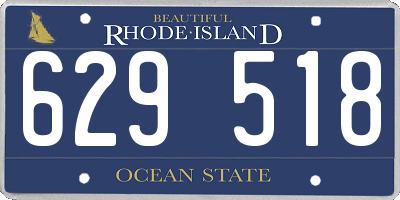 RI license plate 629518