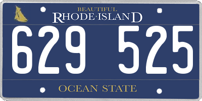 RI license plate 629525