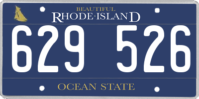RI license plate 629526