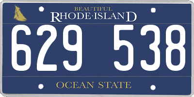 RI license plate 629538