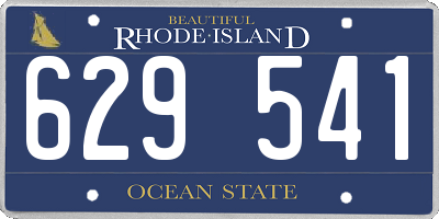 RI license plate 629541