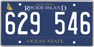 RI license plate 629546