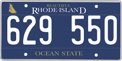 RI license plate 629550