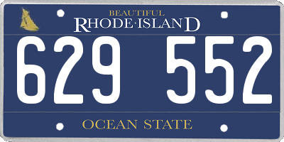 RI license plate 629552