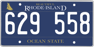 RI license plate 629558