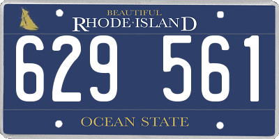 RI license plate 629561