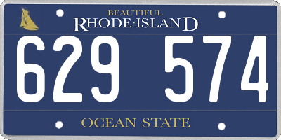 RI license plate 629574