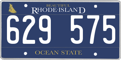 RI license plate 629575