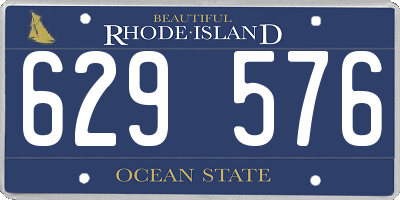 RI license plate 629576