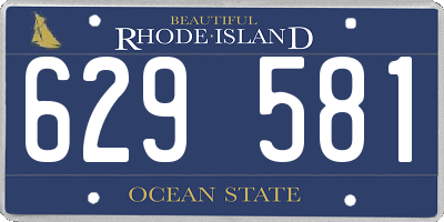 RI license plate 629581