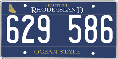 RI license plate 629586