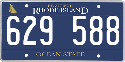 RI license plate 629588
