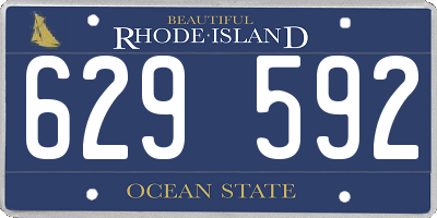 RI license plate 629592