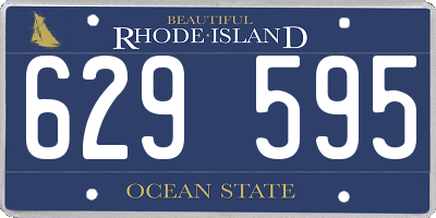 RI license plate 629595