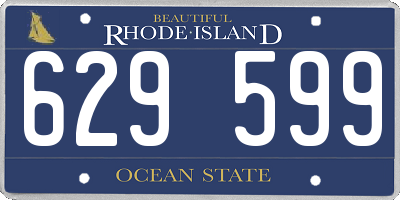 RI license plate 629599