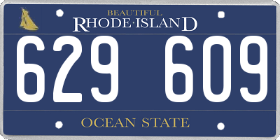 RI license plate 629609
