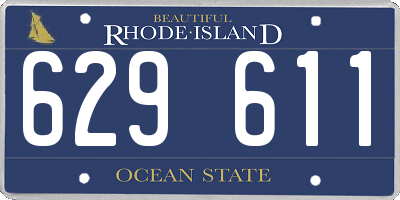 RI license plate 629611