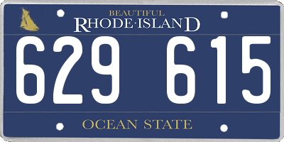 RI license plate 629615