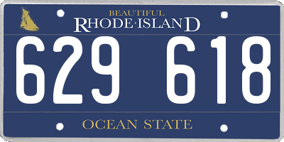RI license plate 629618