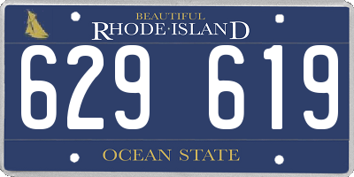 RI license plate 629619
