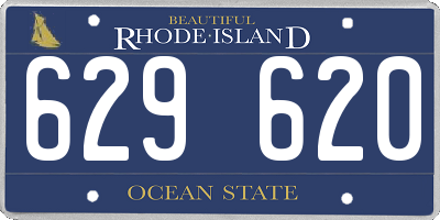 RI license plate 629620