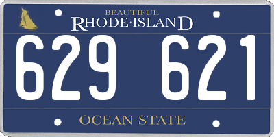 RI license plate 629621
