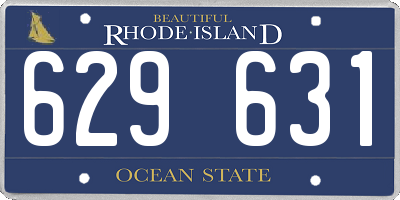 RI license plate 629631