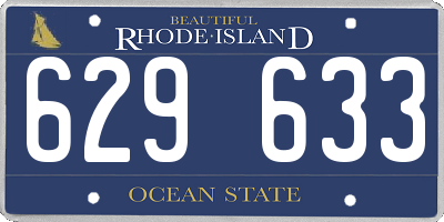 RI license plate 629633