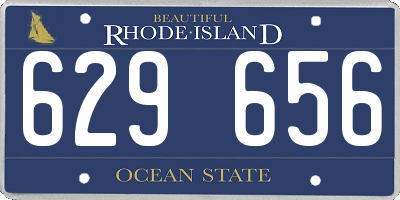 RI license plate 629656